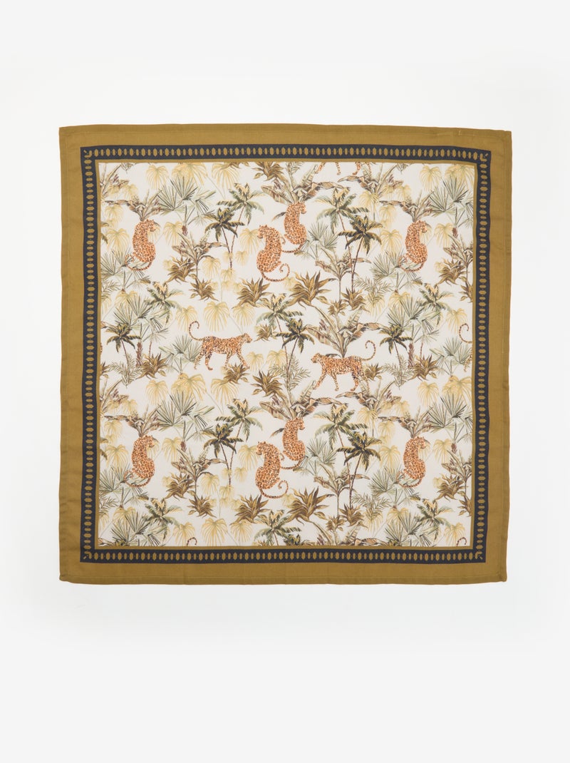 Foulard à motifs Kaki - Kiabi