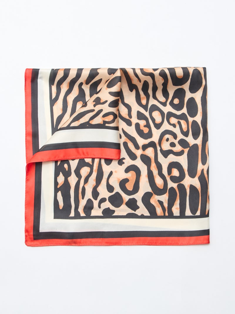 Foulard à motifs Marron - Kiabi