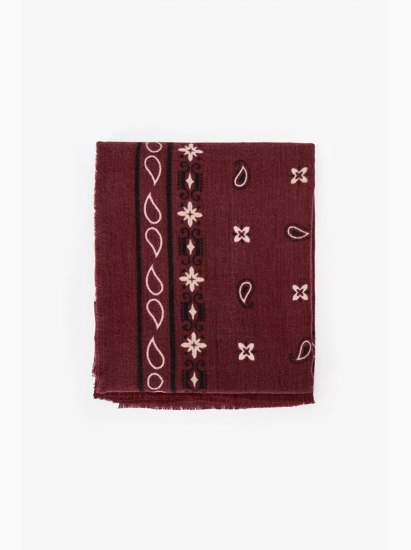 Foulard bandana penti Rouge bordeaux - Kiabi