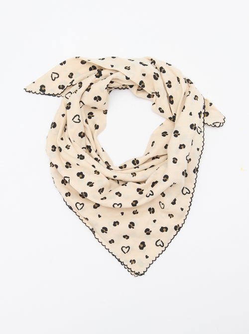 Foulard carré imprimé - Kiabi