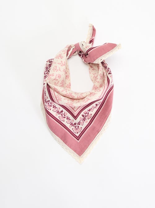 Foulard carré imprimé - Kiabi Foulard carré imprimé - Kiabi