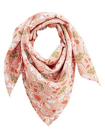Foulard en gaze de coton Mindanao 100 x 100 cm
