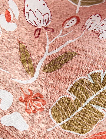 Foulard en gaze de coton Mindanao 100 x 100 cm