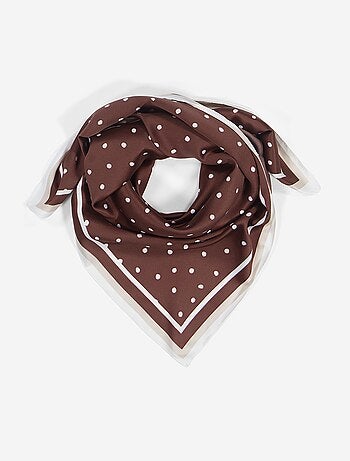 Foulard en satin fantaisie (65x65 cm)