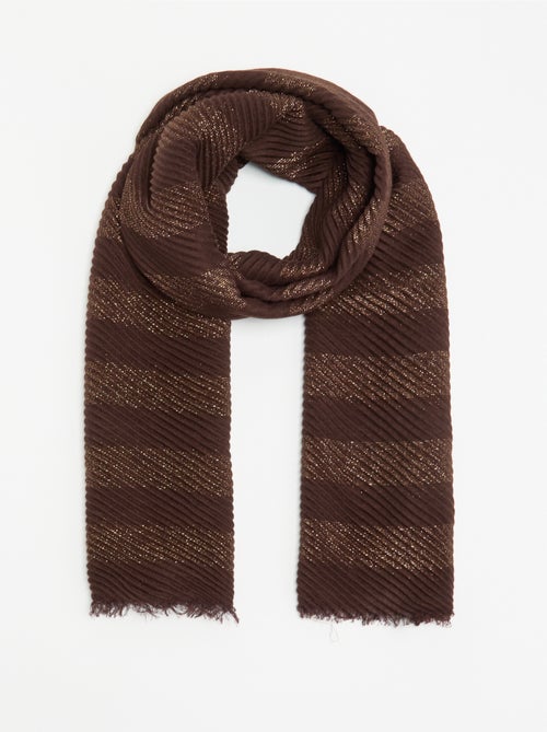 Foulard forme écharpe froissé avec fils brillants - Kiabi