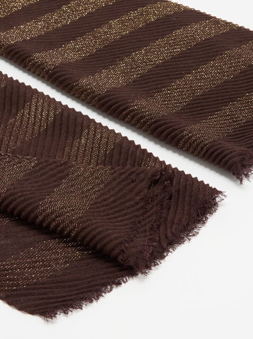 Foulard forme écharpe froissé avec fils brillants - Kiabi