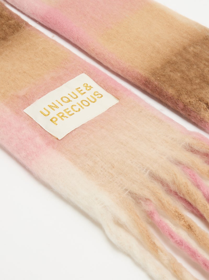 Foulard forme écharpe Rose - Kiabi