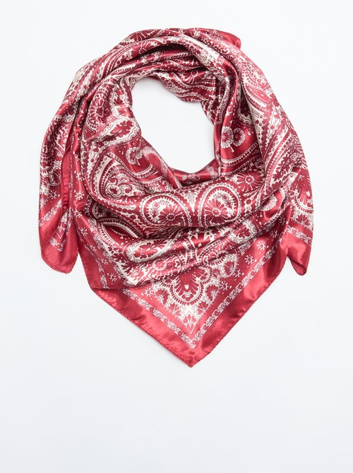 Foulard imprimé 'arabesques' - Kiabi