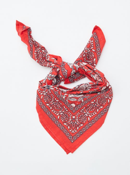 Foulard imprimé 'bandana' - Kiabi