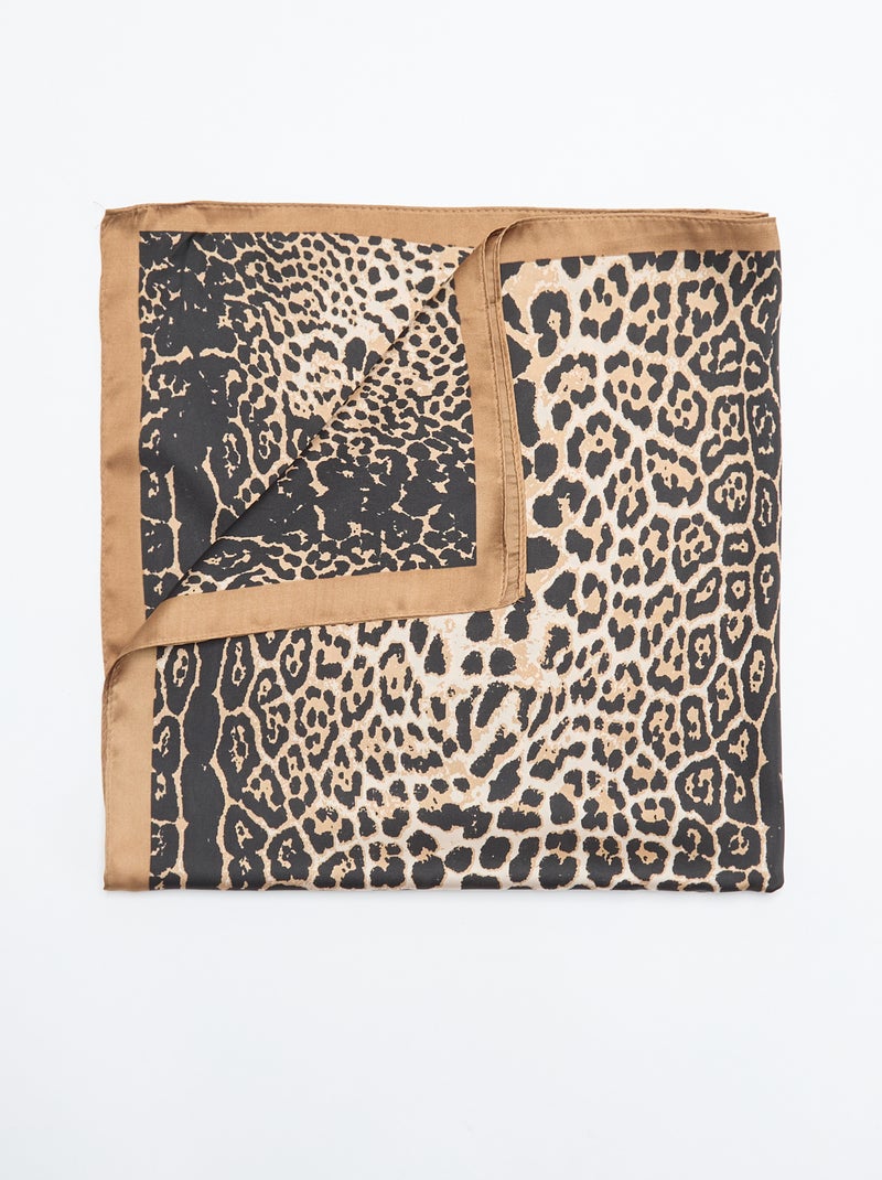 Foulard imprimé 'léopard' Marron - Kiabi