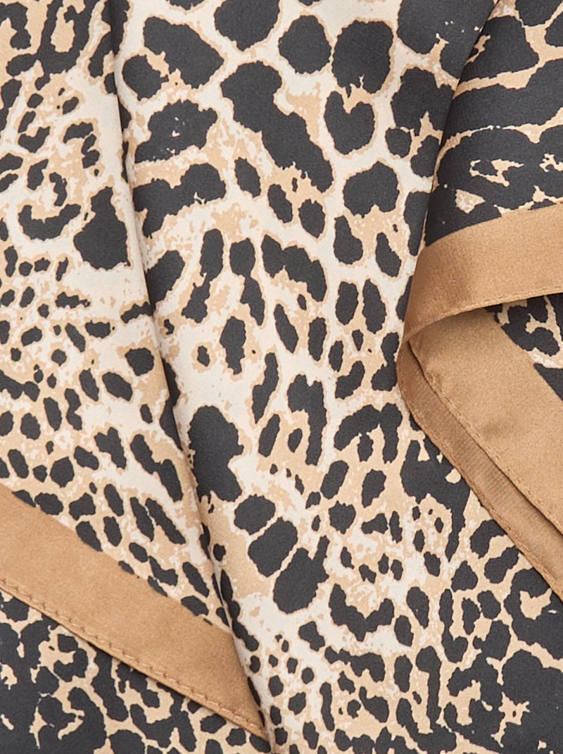 Foulard imprimé 'léopard' Marron - Kiabi