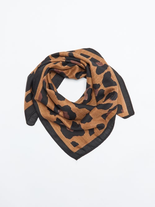 Foulard imprimé 'léopard - Kiabi