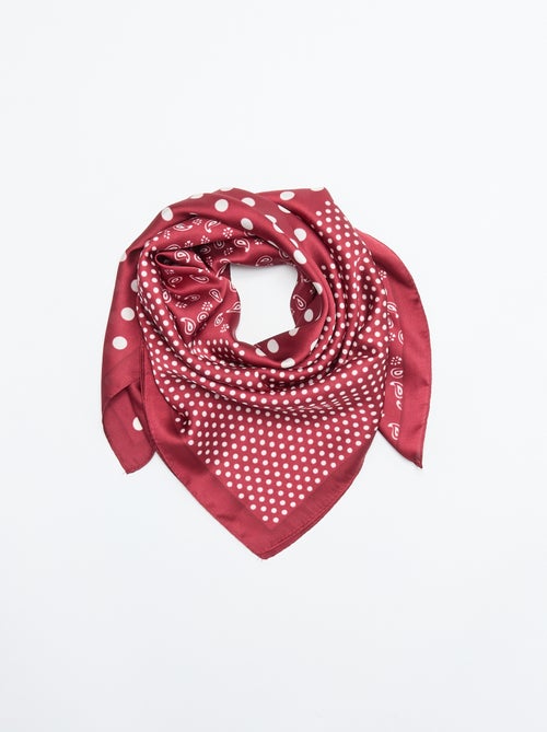 Foulard imprimé 'pois' et 'bandana' - Kiabi Foulard imprimé 'pois' et 'bandana' - Kiabi