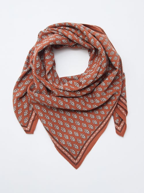 Foulard met Indische motieven - Kiabi