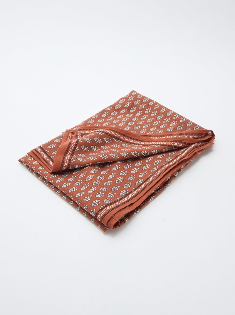Foulard met Indische motieven Bruin - Kiabi