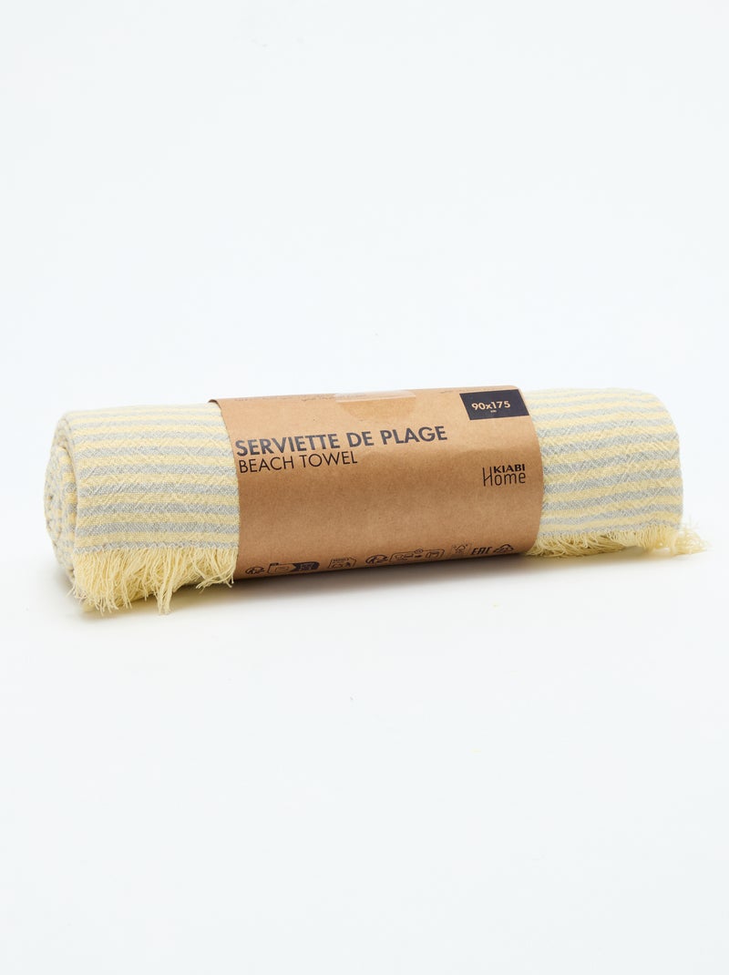 Fouta strandlaken Geel - Kiabi