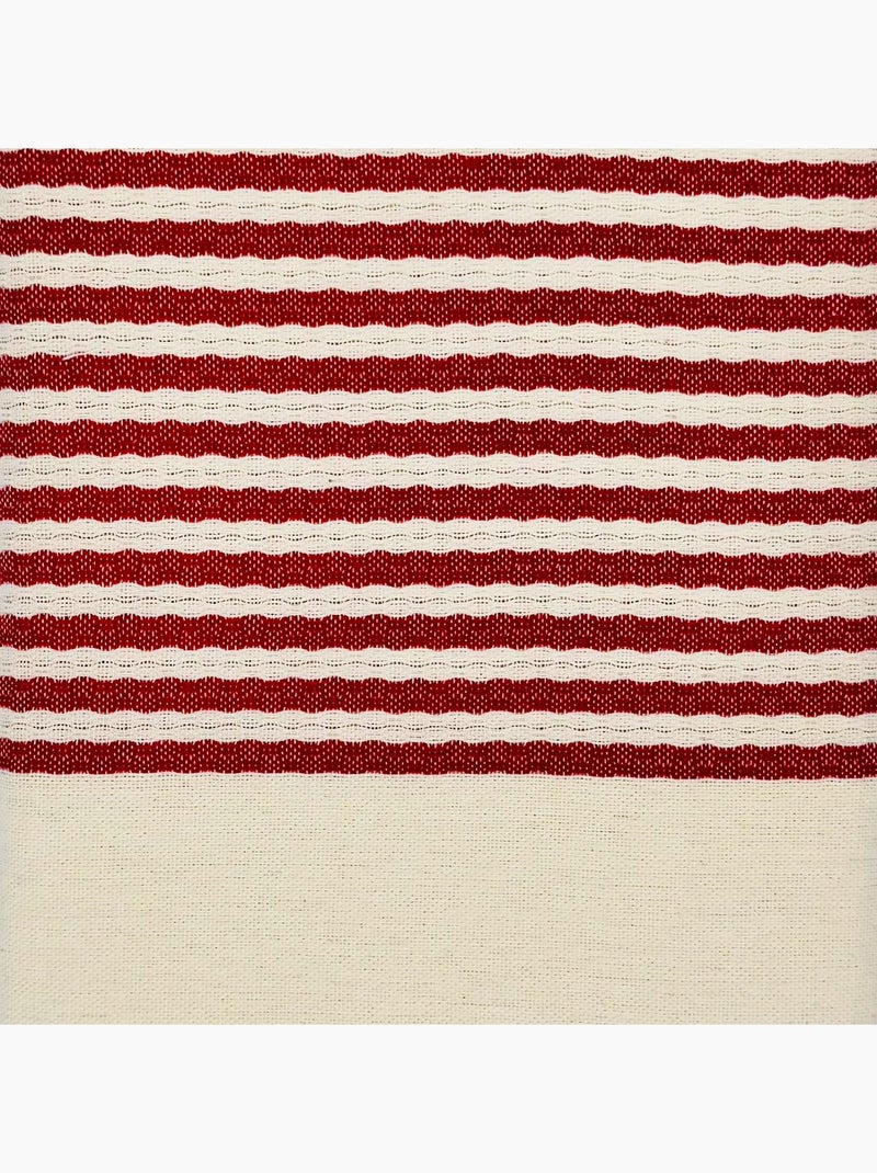 Fouta van gerecycled katoen | reva Rood - Kiabi