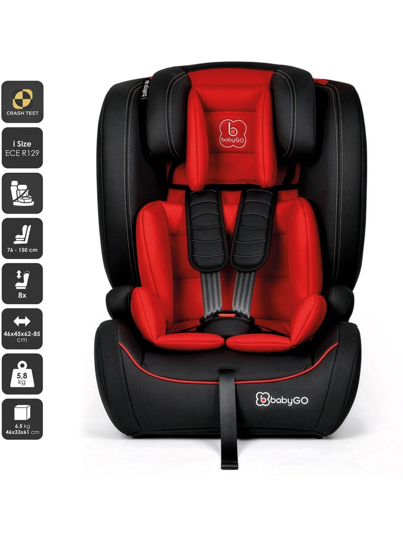 FreeMove i-Size autostoel - BabyGO Rood - Kiabi