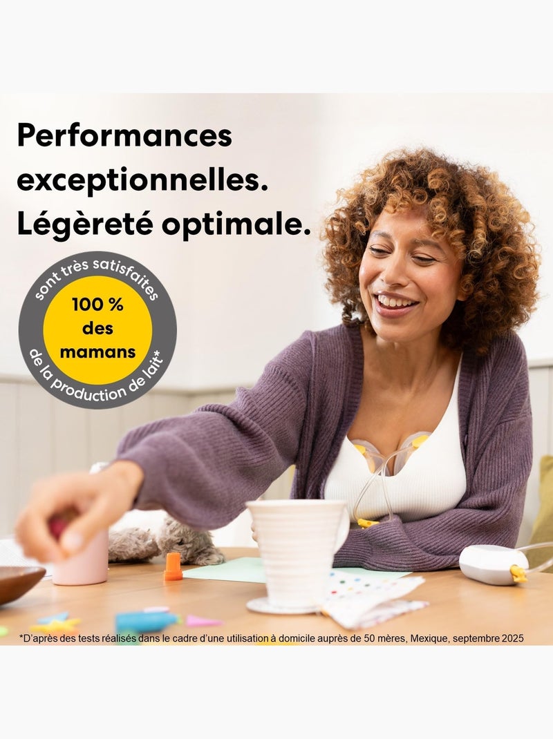 Freestyle mini hands-free medela - tire-lait électrique simple portable mains libres 24mm Transparent - Kiabi