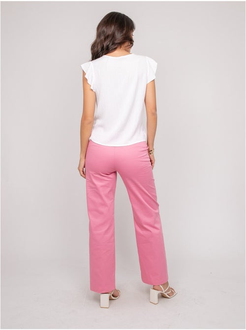 Fremy top met korte mouwen en ruches - Kiabi Fremy top met korte mouwen en ruches - Kiabi
