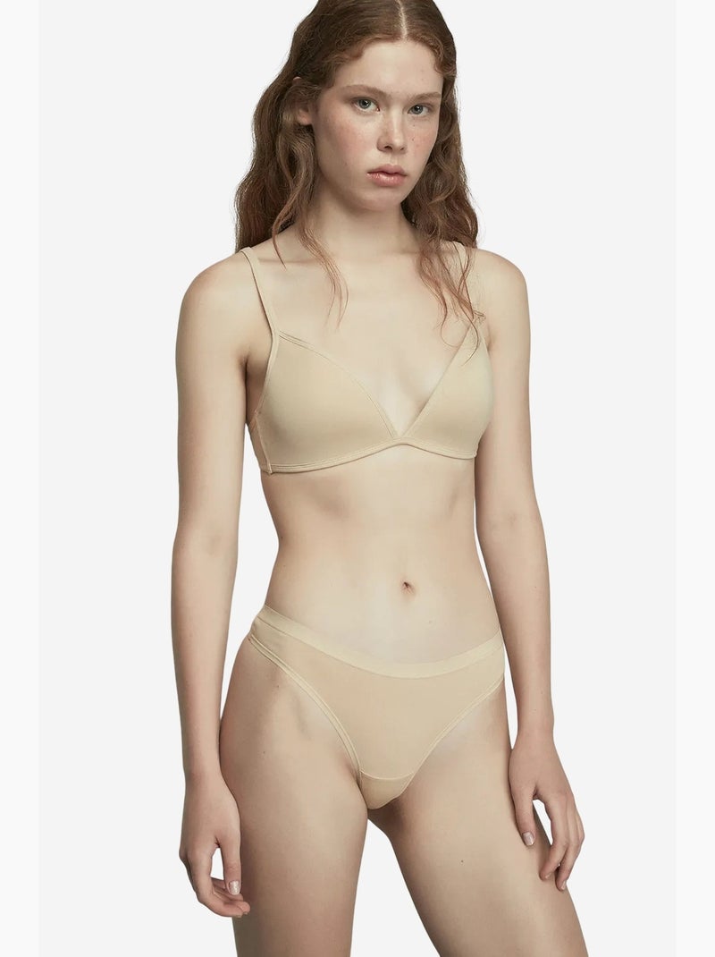 Fresh basic t en coton penti Beige argile - Kiabi