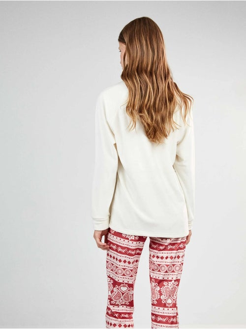 Frida kahlo pyjama bedrukt op elastische polar stof - Kiabi Frida kahlo pyjama bedrukt op elastische polar stof - Kiabi