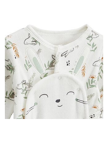 Frimousse babyvelours pyjama met brugopening