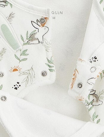 Frimousse babyvelours pyjama met brugopening