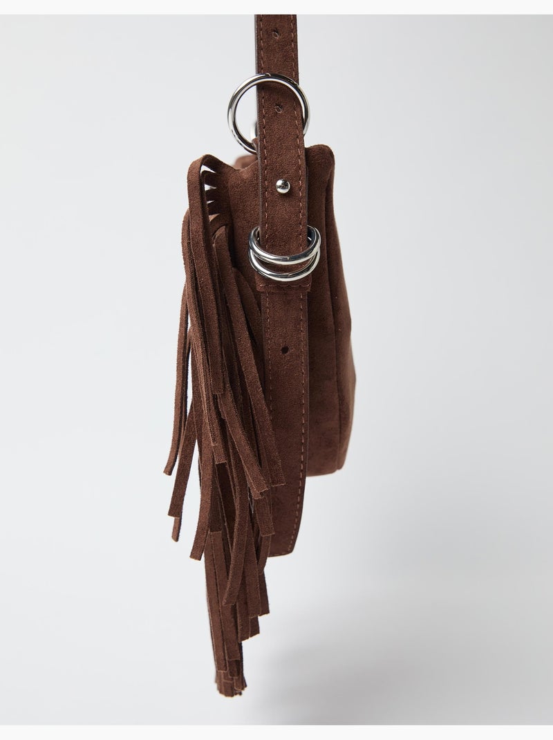 Fringe-crossbody tas, MO Fashion Bruin - Kiabi