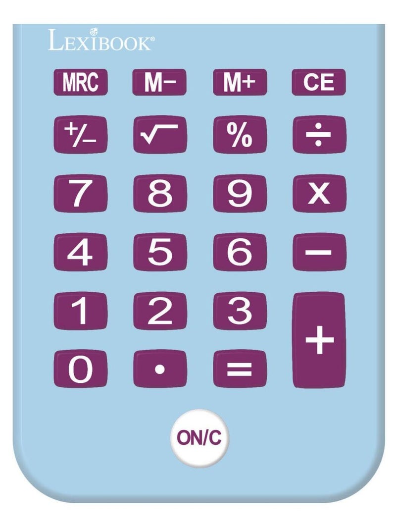 Frozen 8 digits pocket rekenmachine met bescherming hoes Blauw - Kiabi