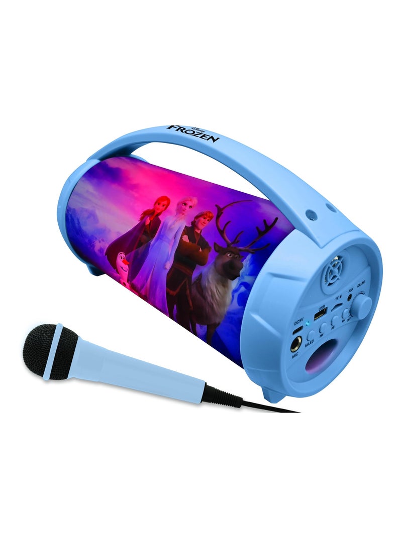 Frozen bluetooth® lichtluidspreker met microfoon Blauw - Kiabi