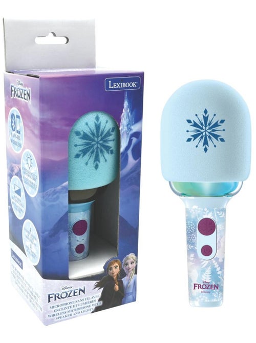 Frozen bluetooth/draadloze karaoke microfoon met geluid- en lichteffecten - Kiabi Frozen bluetooth/draadloze karaoke microfoon met geluid- en lichteffecten - Kiabi