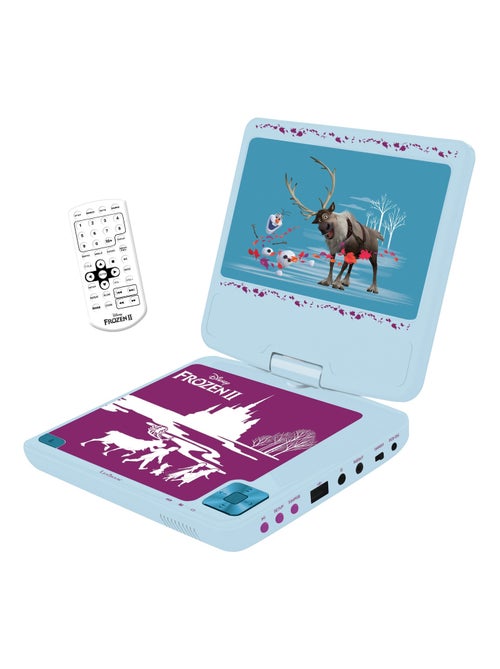 Frozen draagbare dvd-speler 7" draaibaar scherm met usb-poort en oordopjes - Kiabi Frozen draagbare dvd-speler 7" draaibaar scherm met usb-poort en oordopjes - Kiabi