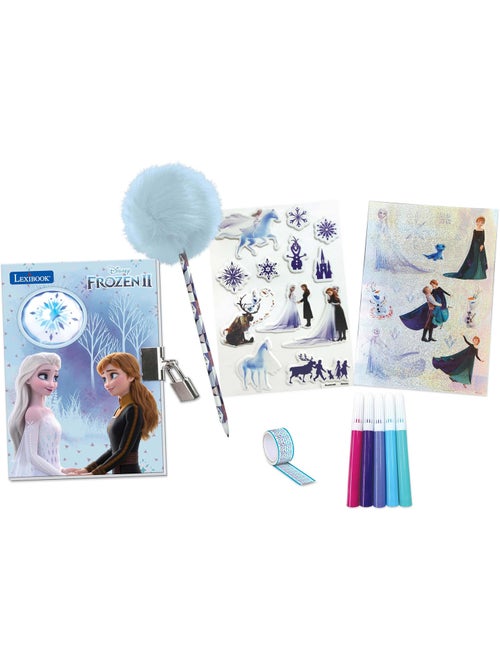 Frozen elektronisch geheim dagboek met verlichting en accessoires (stickers, pen, kleurpen) - Kiabi Frozen elektronisch geheim dagboek met verlichting en accessoires (stickers, pen, kleurpen) - Kiabi