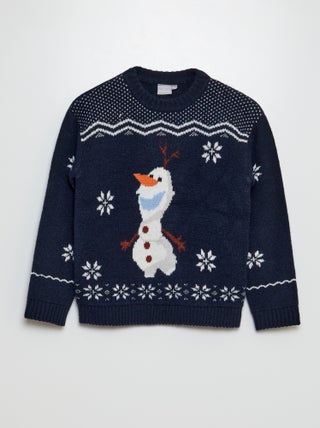 'Frozen'-kersttrui met 'Olaf'-print