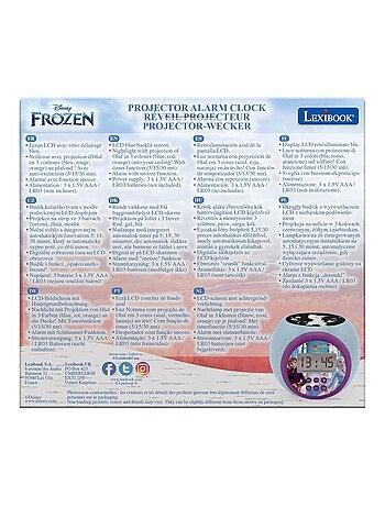 Frozen projector wekker met timer