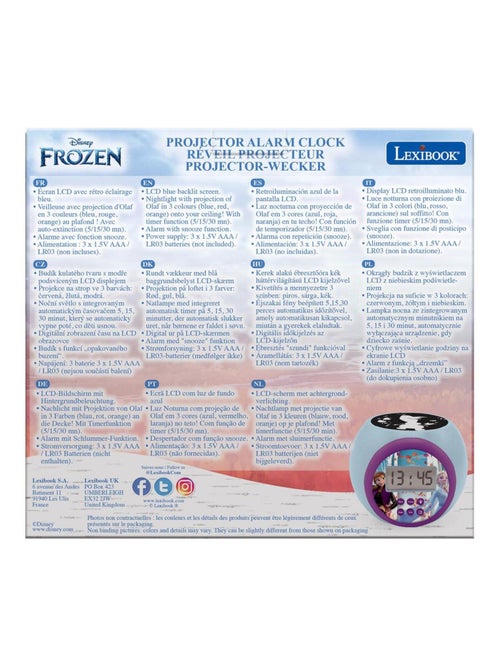 Frozen projector wekker met timer - Kiabi Frozen projector wekker met timer - Kiabi