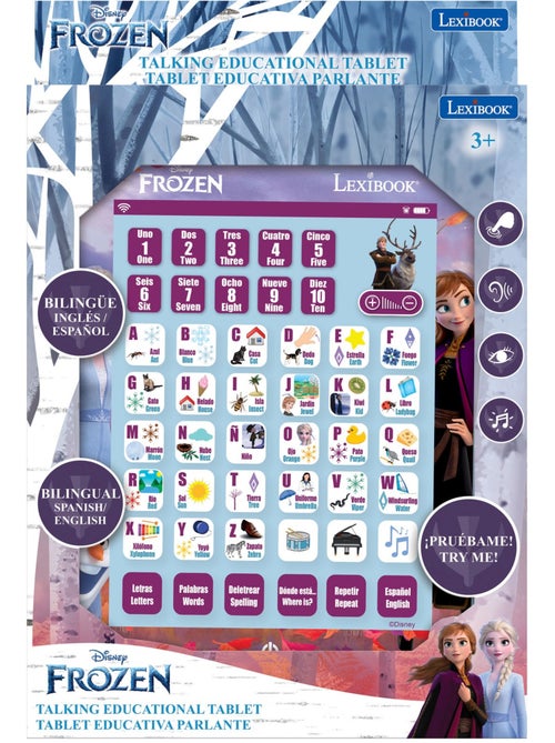 Frozen tweetalige educatieve tablet om letters en cijfers te leren in het engels en spaans - Kiabi Frozen tweetalige educatieve tablet om letters en cijfers te leren in het engels en spaans - Kiabi