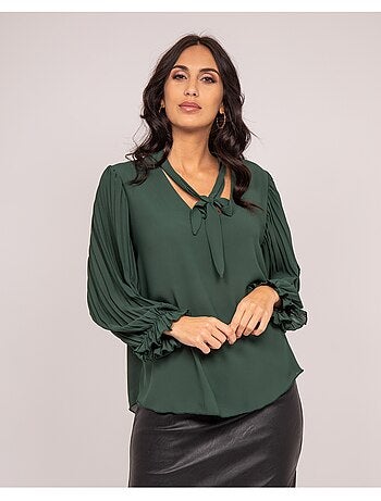FUGGIA geplooide blouse