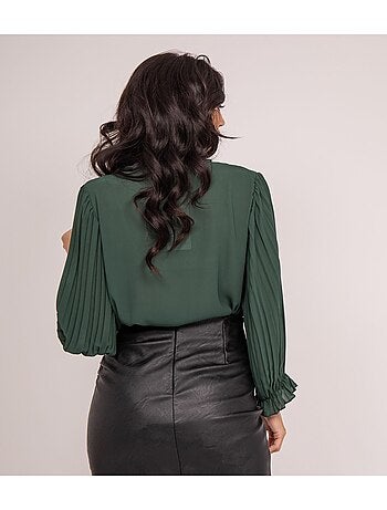 FUGGIA geplooide blouse