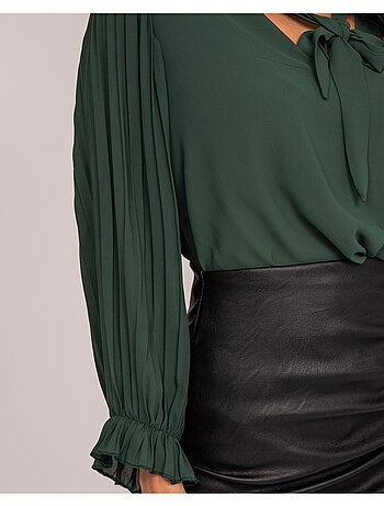 FUGGIA geplooide blouse