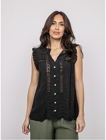 FUJELIA mouwloze blouse