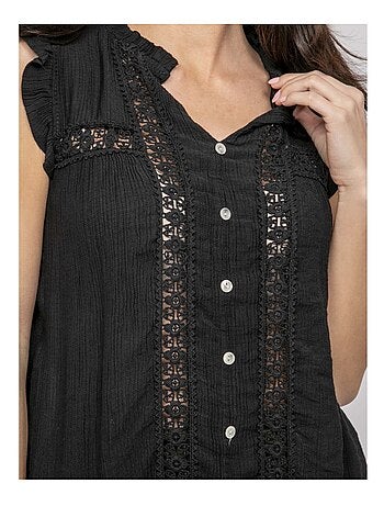 FUJELIA mouwloze blouse
