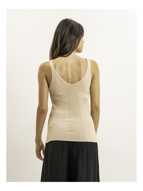 Fujia lurex geribbelde tanktop - Kiabi Fujia lurex geribbelde tanktop - Kiabi