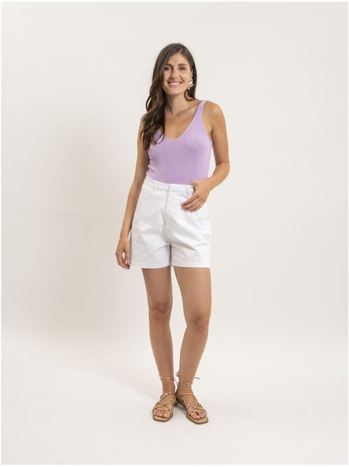 Fujia lurex geribbelde tanktop - Kiabi Fujia lurex geribbelde tanktop - Kiabi