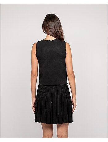 FUTESS Mouwloze gebreide top
