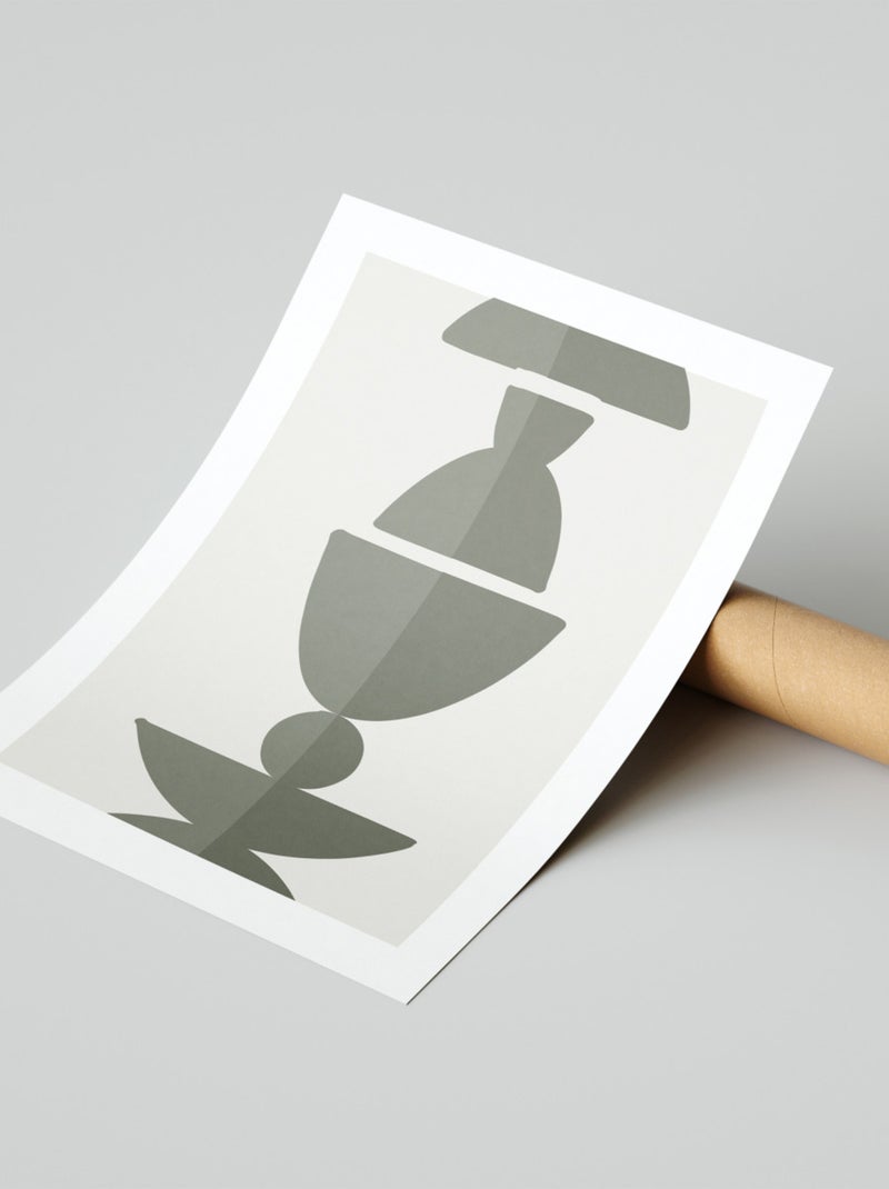 Future Home - Affiche papier imprimé abstrait sans cadre Vert - Kiabi