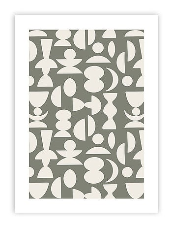 Future Home - Affiche papier imprimé géométrique sans cadre