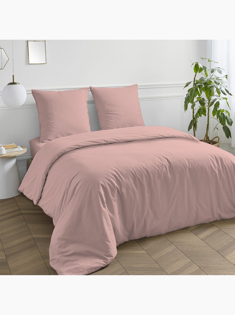Future Home - Drap housse en coton 57 fils uni bonnet 25cm Rose fushia - Kiabi