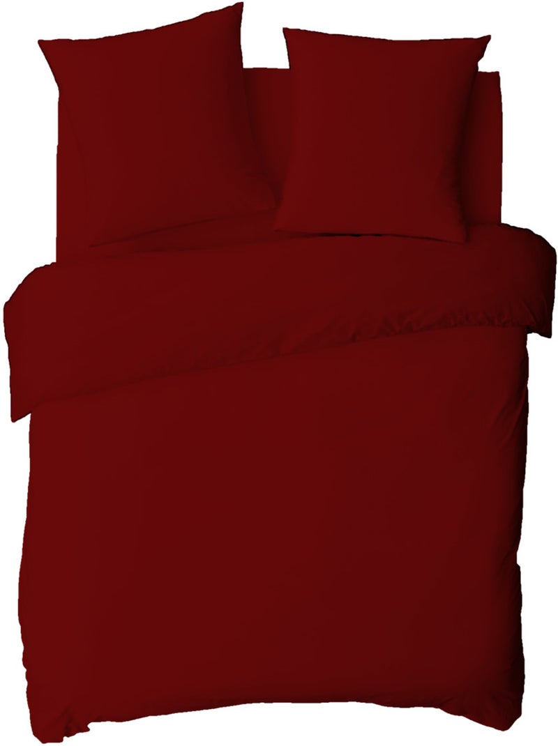 Future Home - Drap housse en coton 57 fils uni bonnet 25cm Terracotta - Kiabi